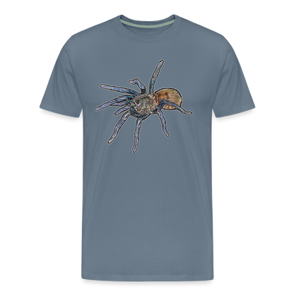 Männer Basic T-Shirt Chromatopelma cyaneopubescens - Blaugrau