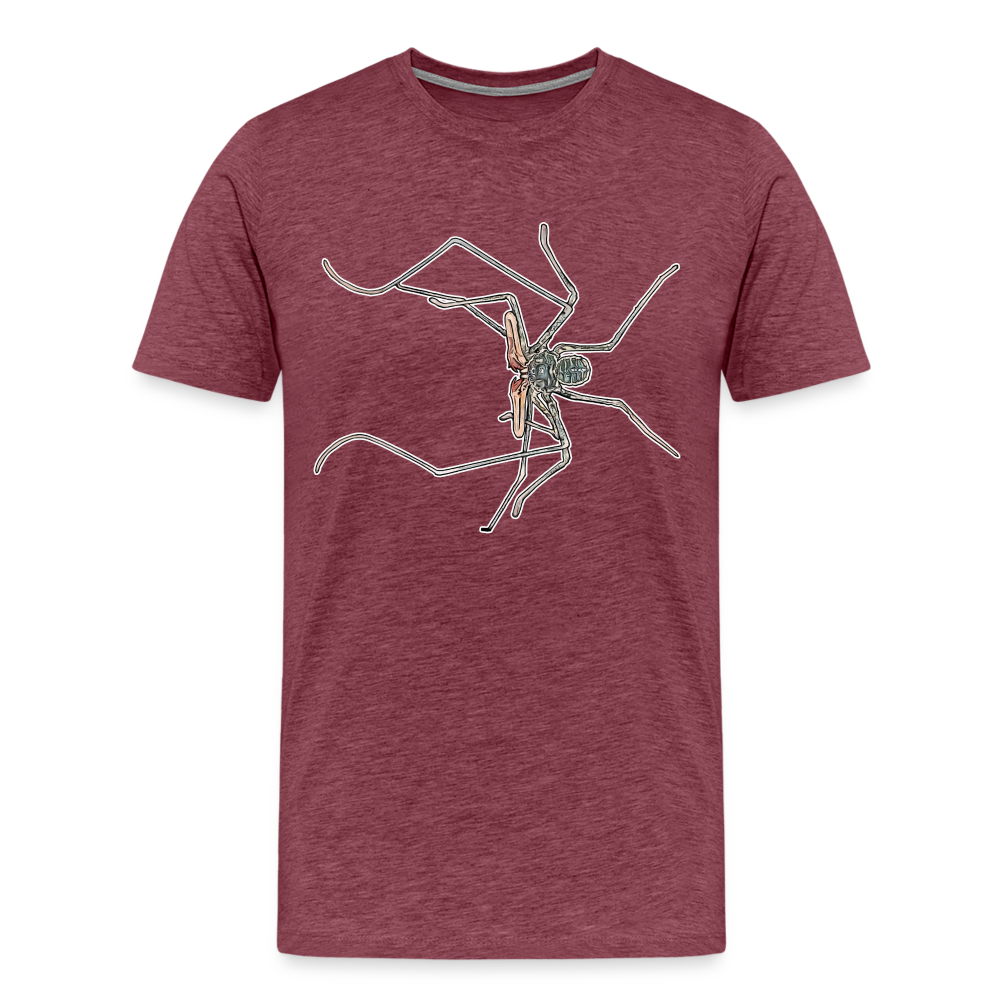 Männer Basic T-Shirt Euphrynichus bacillifer - Bordeauxrot meliert