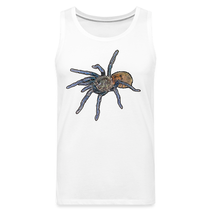 Männer Tank Top Chromatopelma cyaneopubescens - weiß