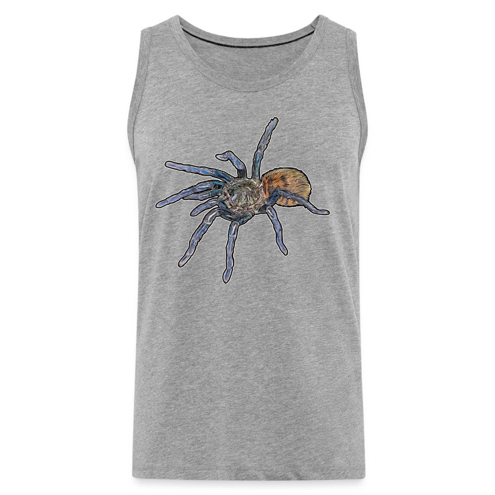 Männer Tank Top Chromatopelma cyaneopubescens - Grau meliert