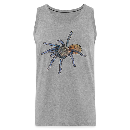 Männer Tank Top Chromatopelma cyaneopubescens - Grau meliert