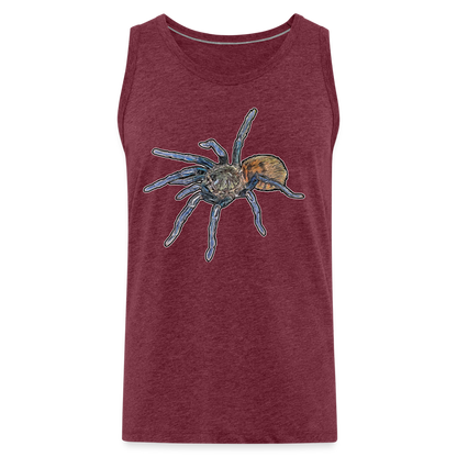 Männer Tank Top Chromatopelma cyaneopubescens - Bordeauxrot meliert