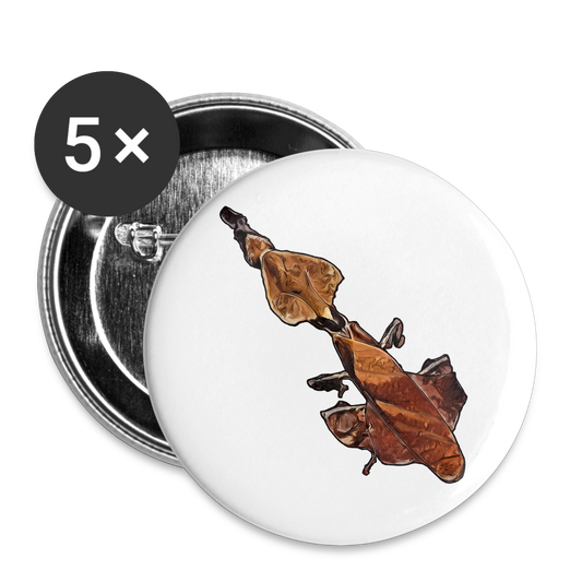 Buttons klein 25 mm (5er Pack) Phyllocrania paradoxa female - weiß