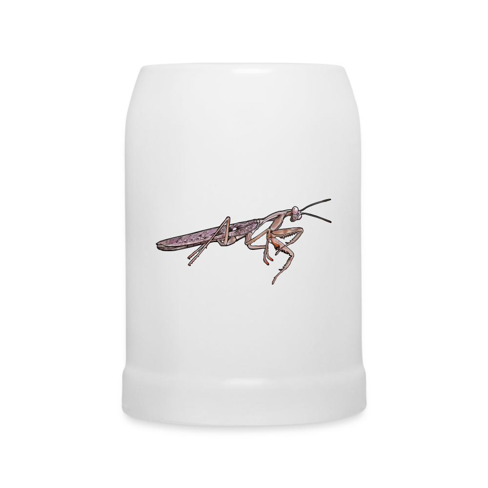 Bierkrug Rhombodera kirbyi male - weiß