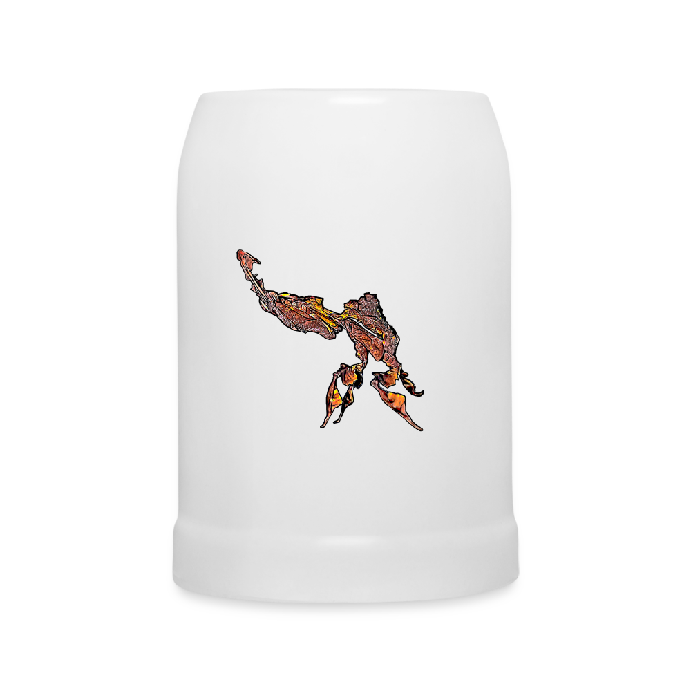 Bierkrug Phyllocrania paradoxa male - weiß