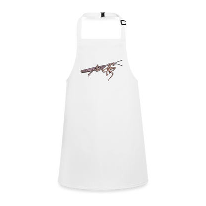 Kinder Kochschürze Rhombodera kirbyi male - weiß