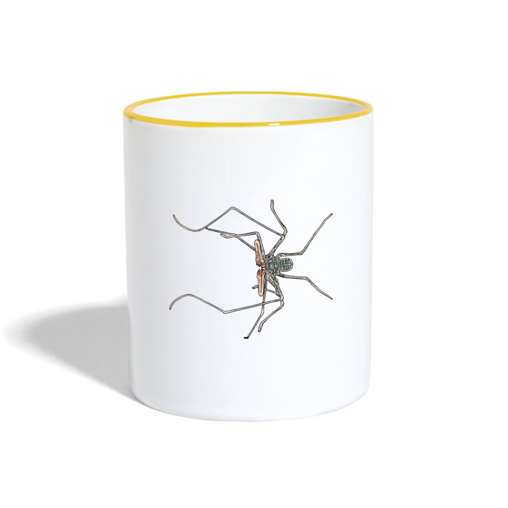 Tasse farbig Euphrynichus bacillifer - Weiß/Gelb