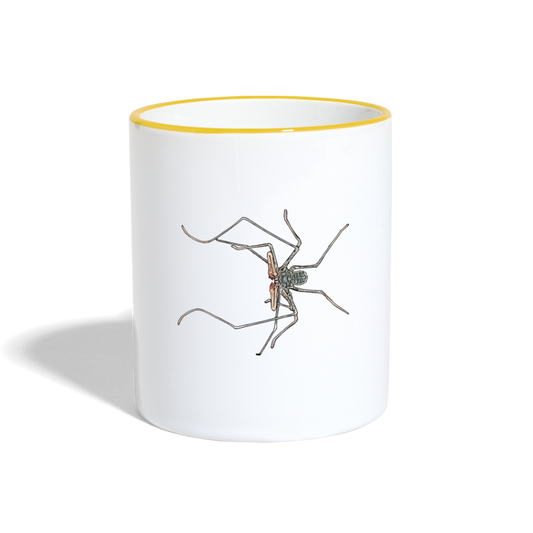 Tasse farbig Euphrynichus bacillifer - Weiß/Gelb