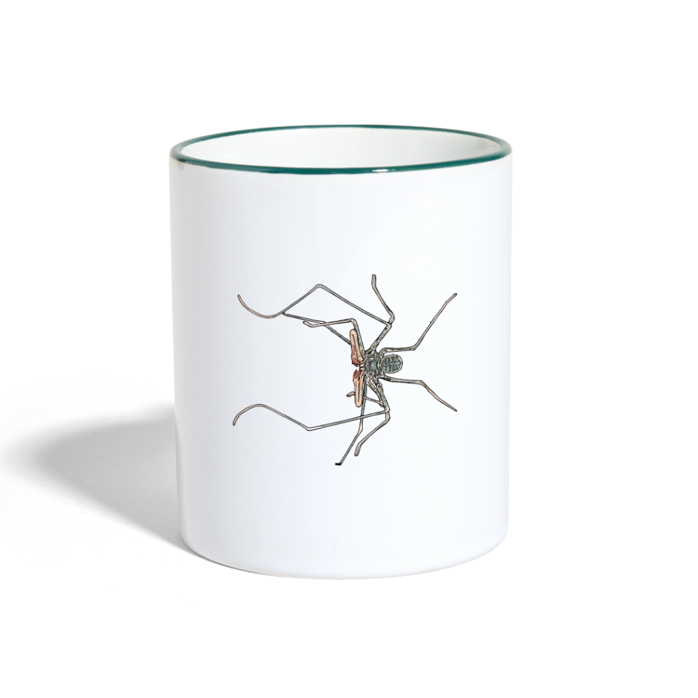 Tasse farbig Euphrynichus bacillifer - Weiß/Dunkelgrün