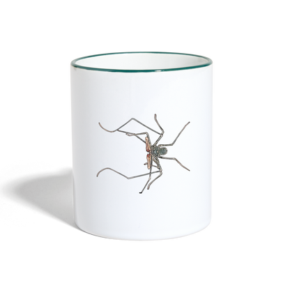 Tasse farbig Euphrynichus bacillifer - Weiß/Dunkelgrün