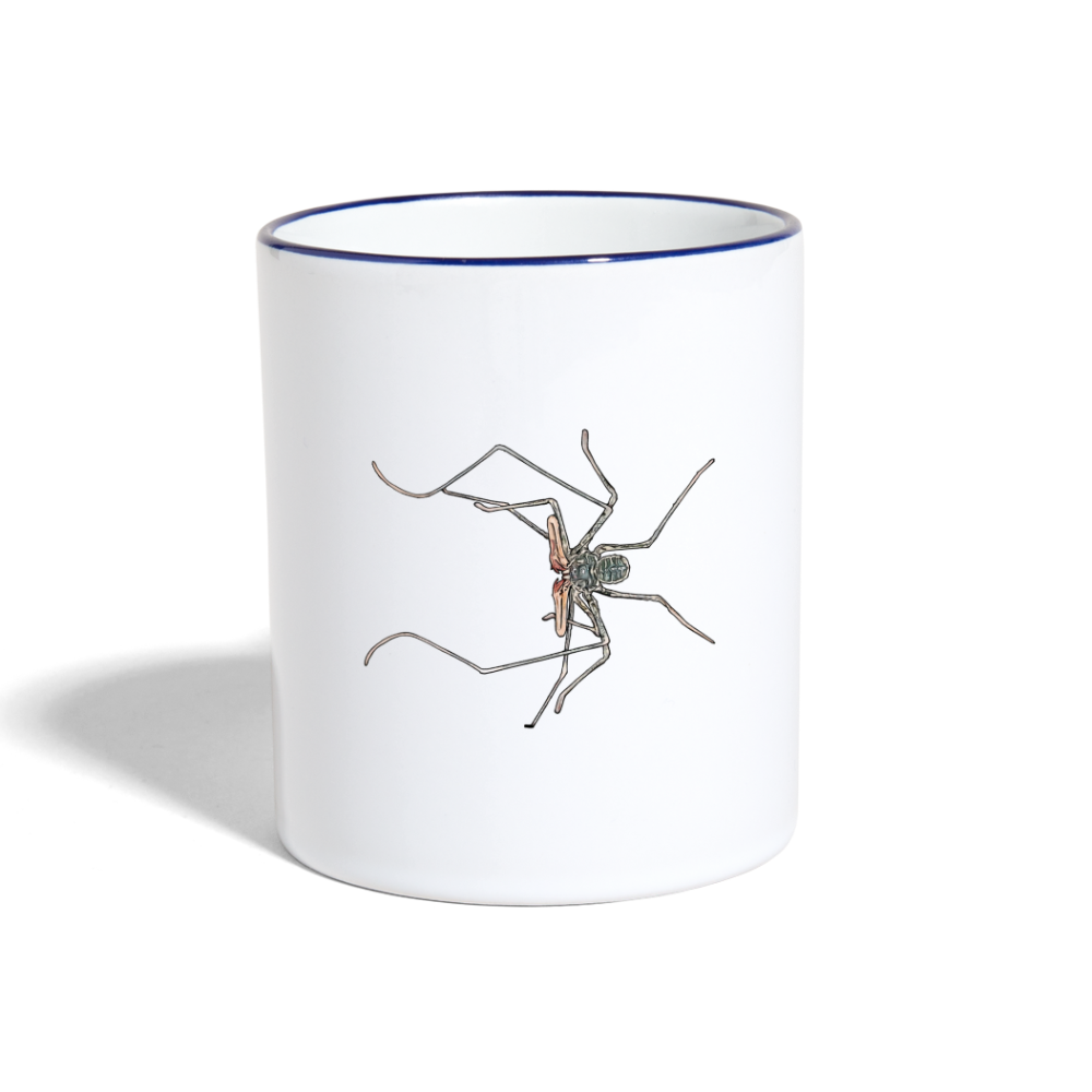 Tasse farbig Euphrynichus bacillifer - Weiß/Kobaltblau