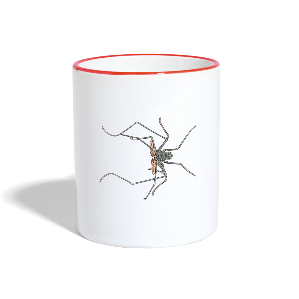 Tasse farbig Euphrynichus bacillifer - Weiß/Rot