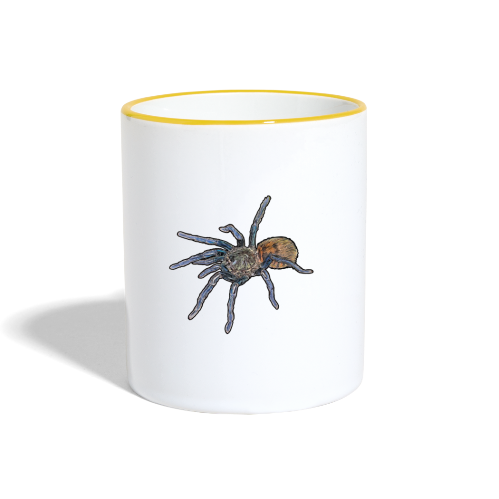 Tasse farbig Chromatopelma cyaneopubescens - Weiß/Gelb