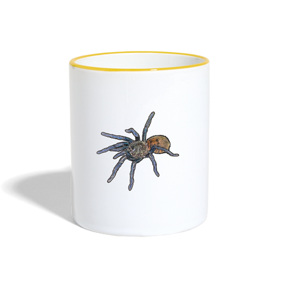 Tasse farbig Chromatopelma cyaneopubescens - Weiß/Gelb