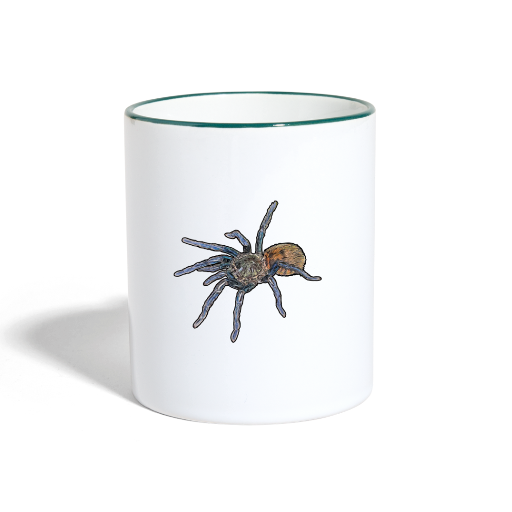 Tasse farbig Chromatopelma cyaneopubescens - Weiß/Dunkelgrün