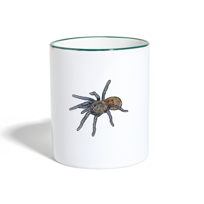 Tasse farbig Chromatopelma cyaneopubescens - Weiß/Dunkelgrün