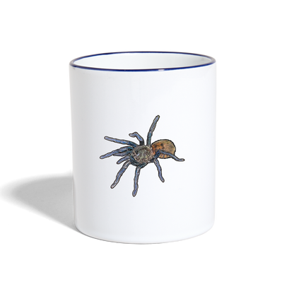 Tasse farbig Chromatopelma cyaneopubescens - Weiß/Kobaltblau