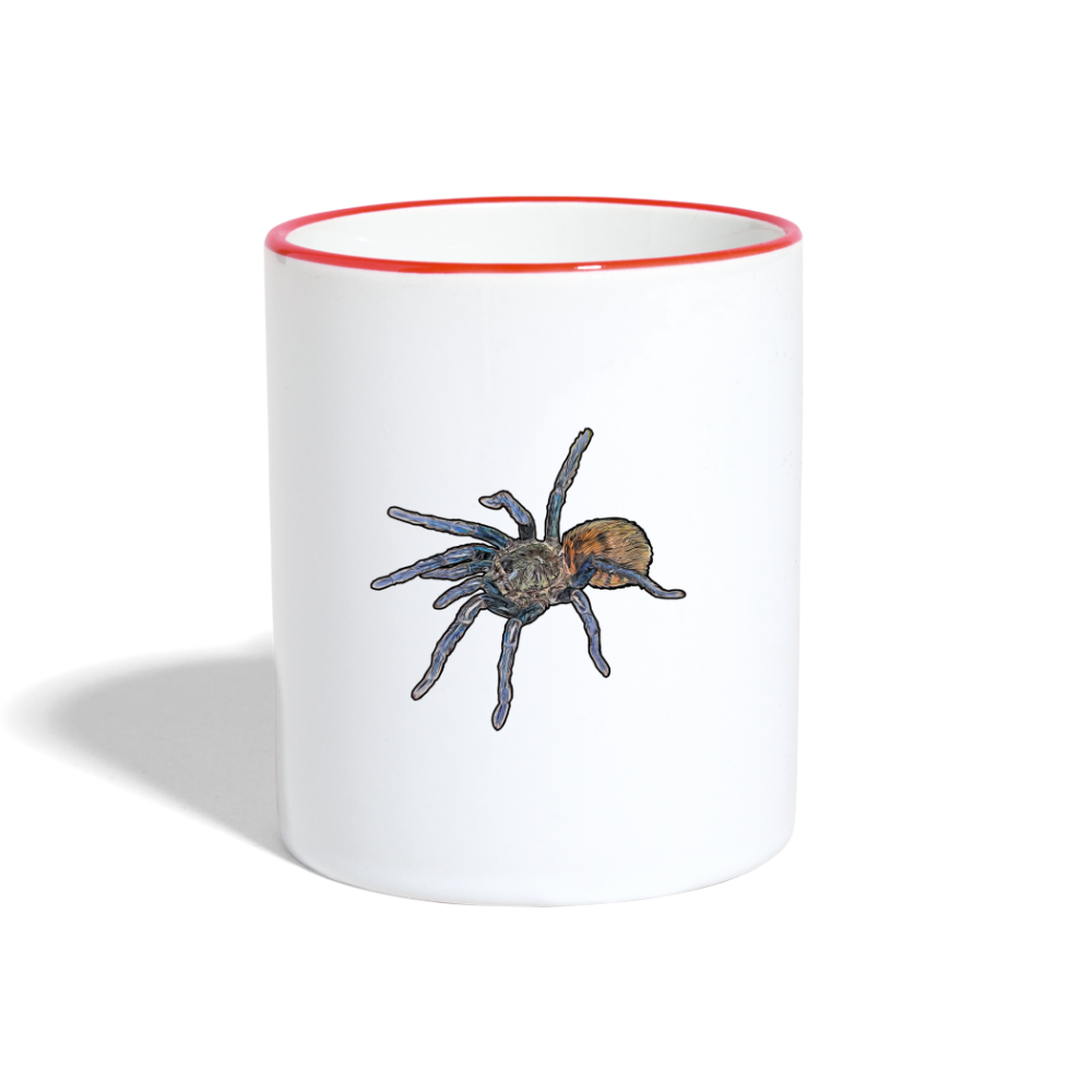 Tasse farbig Chromatopelma cyaneopubescens - Weiß/Rot