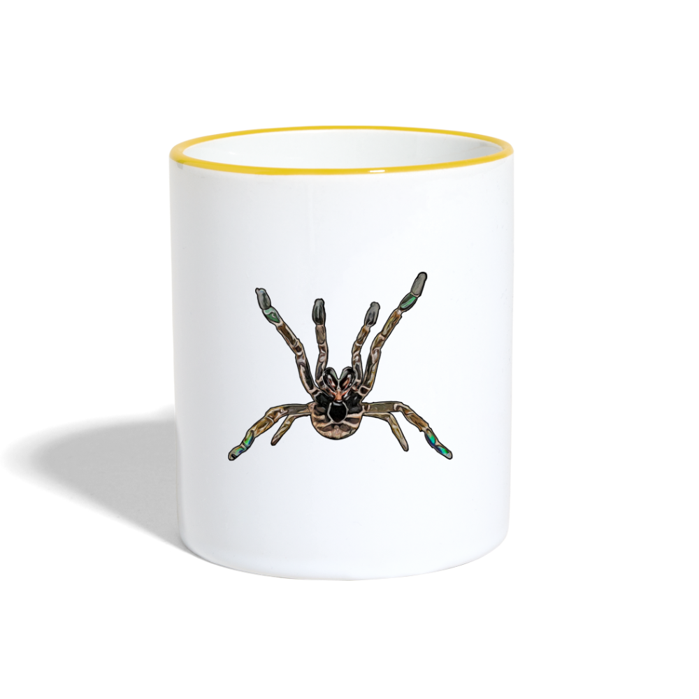 Tasse farbig Pterinochilus murinus tcf - Weiß/Gelb