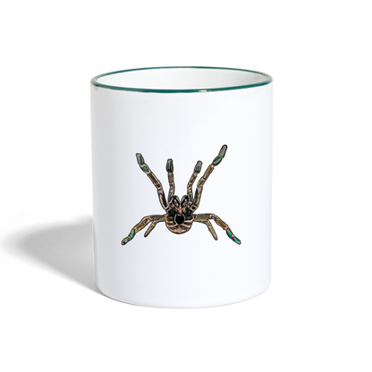 Tasse farbig Pterinochilus murinus tcf - Weiß/Dunkelgrün