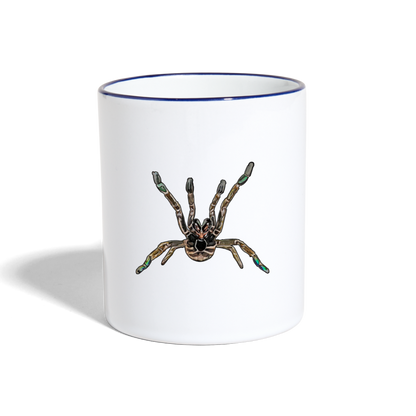 Tasse farbig Pterinochilus murinus tcf - Weiß/Kobaltblau