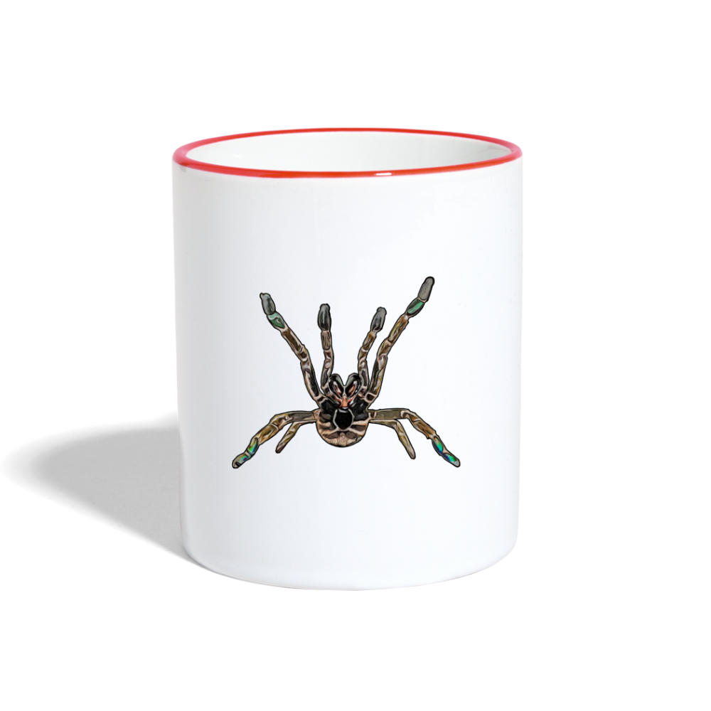 Tasse farbig Pterinochilus murinus tcf - Weiß/Rot