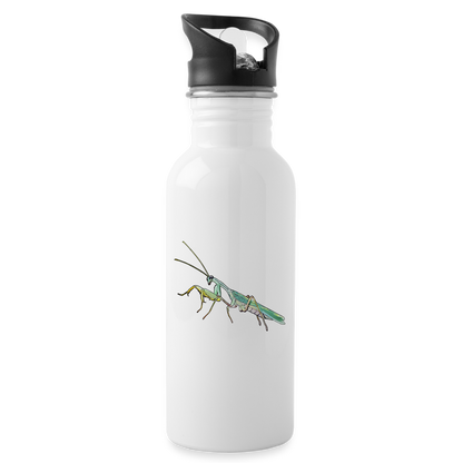 Trinkflasche Sphodromantis lineola male - weiß