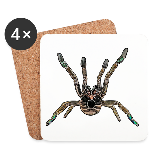 Untersetzer 4er Set Pterinochilus murinus tcf - weiß