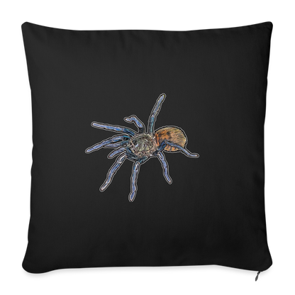 Sofakissen mit Füllung 44 x 44 cm Chromatopelma cyaneopubescens - Schwarz