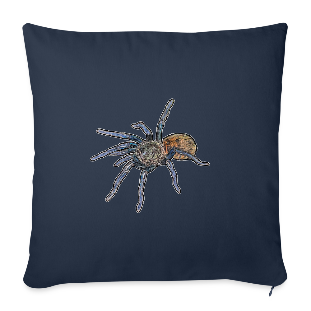 Sofakissen mit Füllung 44 x 44 cm Chromatopelma cyaneopubescens - Navy