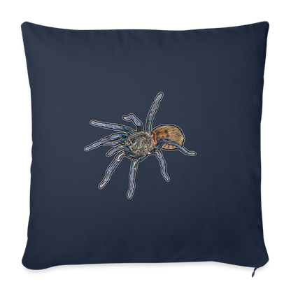 Sofakissen mit Füllung 44 x 44 cm Chromatopelma cyaneopubescens - Navy