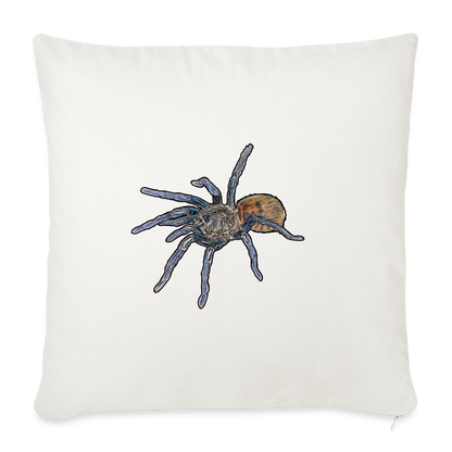 Sofakissen mit Füllung 44 x 44 cm Chromatopelma cyaneopubescens - Naturweiß