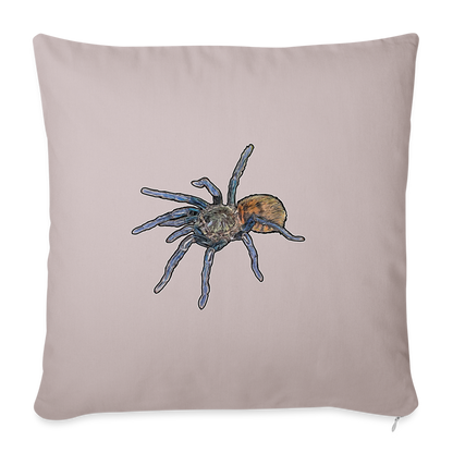 Sofakissen mit Füllung 44 x 44 cm Chromatopelma cyaneopubescens - helles Taupe