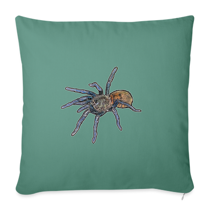 Sofakissen mit Füllung 44 x 44 cm Chromatopelma cyaneopubescens - Tanngrün