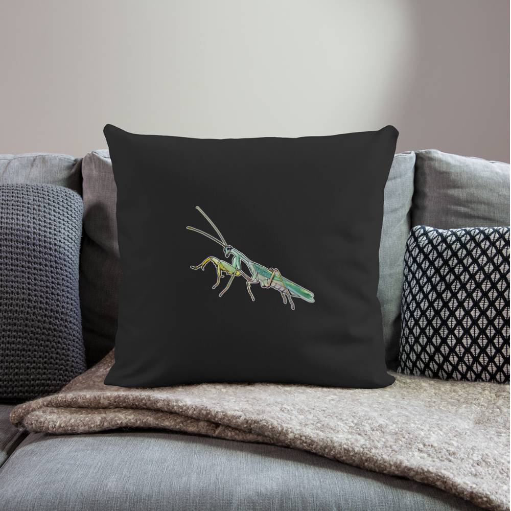 Sofakissen mit Füllung 44 cm x 44 cm Sphodromantis lineola male - Schwarz