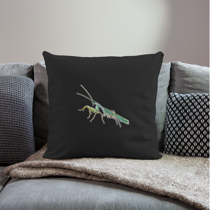 Sofakissen mit Füllung 44 cm x 44 cm Sphodromantis lineola male - Schwarz