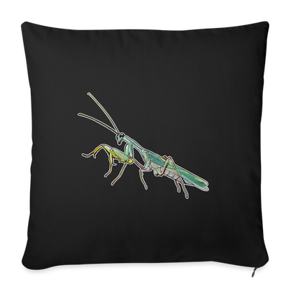 Sofakissen mit Füllung 44 cm x 44 cm Sphodromantis lineola male - Schwarz
