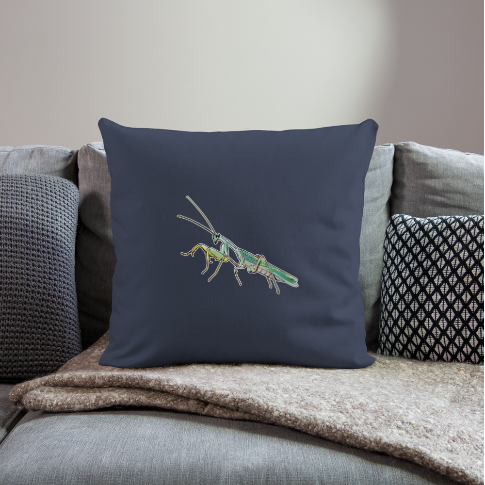 Sofakissen mit Füllung 44 cm x 44 cm Sphodromantis lineola male - Navy