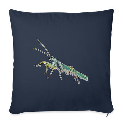 Sofakissen mit Füllung 44 cm x 44 cm Sphodromantis lineola male - Navy