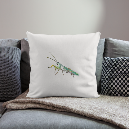 Sofakissen mit Füllung 44 cm x 44 cm Sphodromantis lineola male - Naturweiß