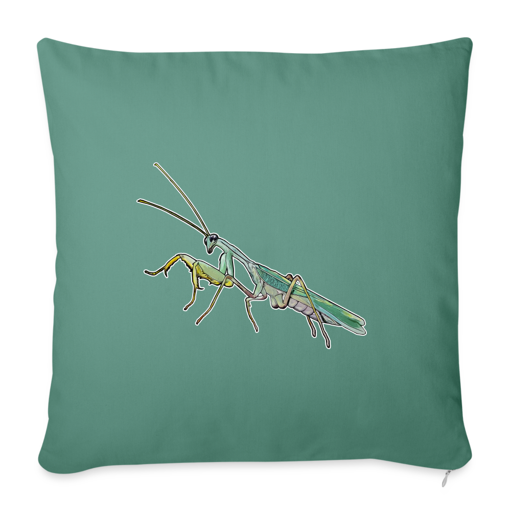 Sofakissen mit Füllung 44 cm x 44 cm Sphodromantis lineola male - Tanngrün