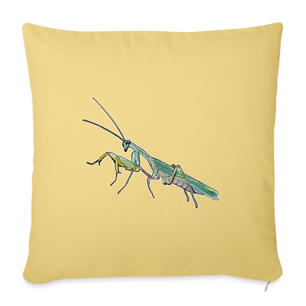 Sofakissen mit Füllung 44 cm x 44 cm Sphodromantis lineola male - Hellgelb