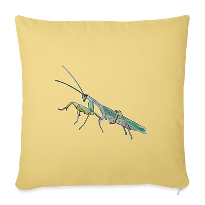 Sofakissen mit Füllung 44 cm x 44 cm Sphodromantis lineola male - Hellgelb