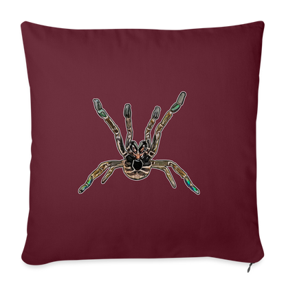 Sofakissen mit Füllung 44 x 44 cm Pterinochilus murinus tcf - Burgunderrot