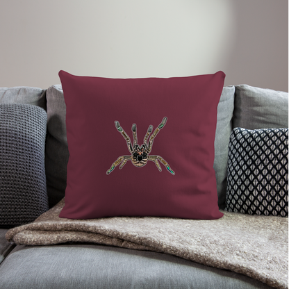 Sofakissen mit Füllung 44 x 44 cm Pterinochilus murinus tcf - Burgunderrot