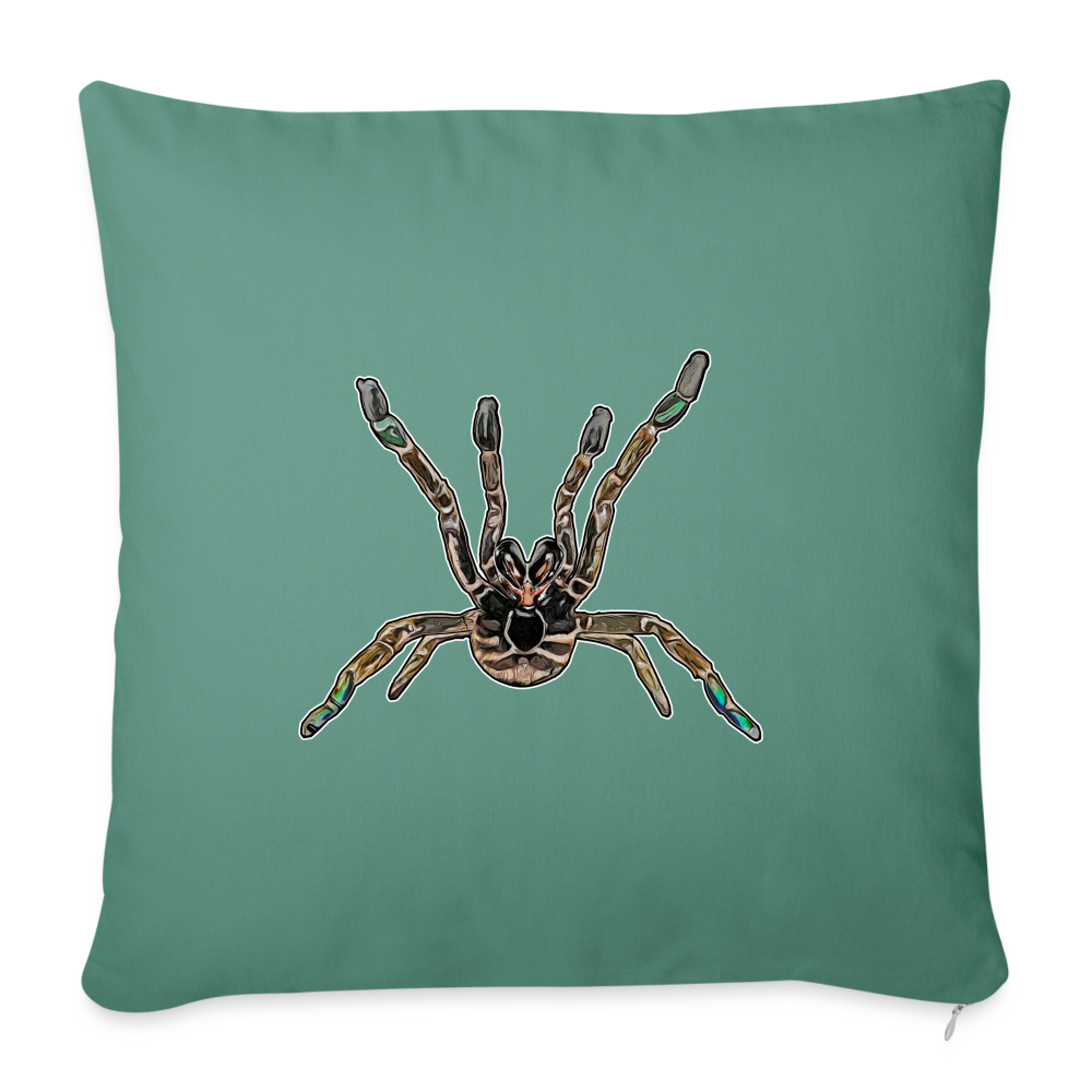 Sofakissen mit Füllung 44 x 44 cm Pterinochilus murinus tcf - Tanngrün