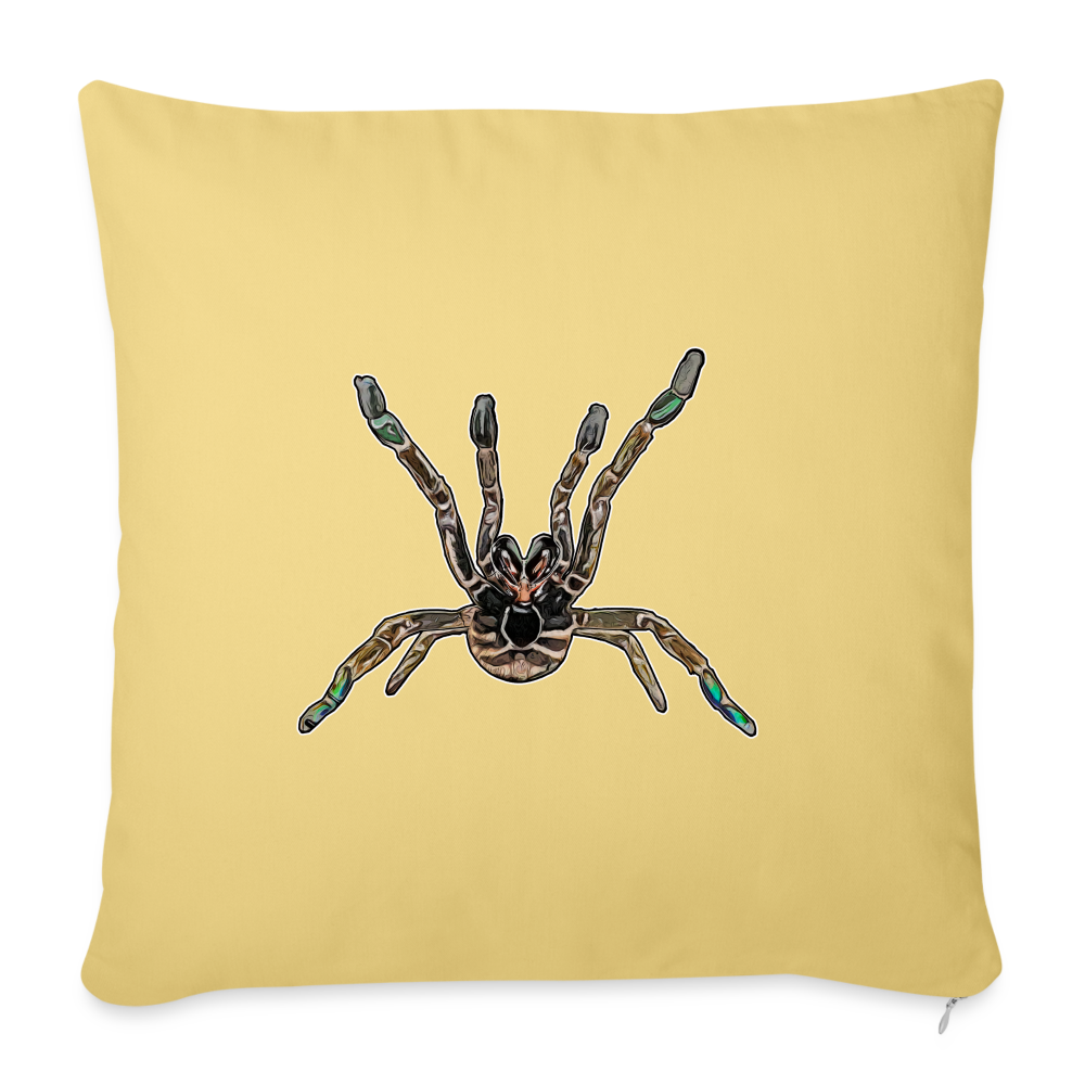 Sofakissen mit Füllung 44 x 44 cm Pterinochilus murinus tcf - Hellgelb