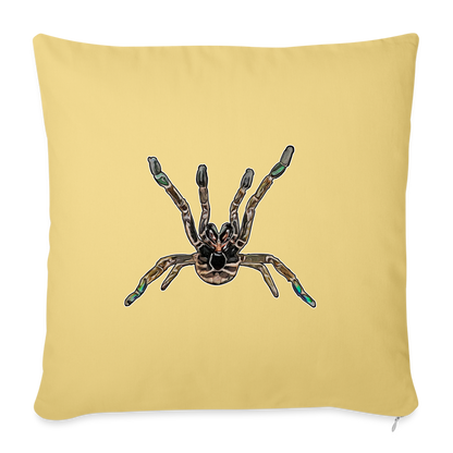 Sofakissen mit Füllung 44 x 44 cm Pterinochilus murinus tcf - Hellgelb