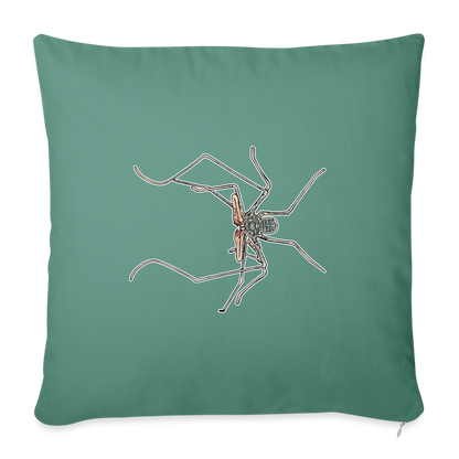 Sofakissen mit Füllung 44 x 44 cm Euphrynichus bacillifer - Tanngrün