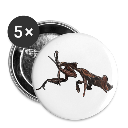 Buttons klein 25 mm (5er Pack) Phyllocrania paradoxa female 2 - weiß